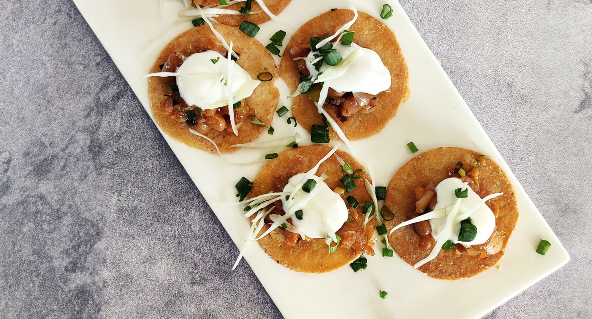 Mexican Beans on Quinoa Crackers