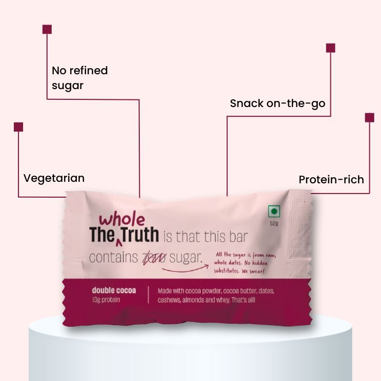 The Whole Truth: Energy Bar - Double Cocoa 13g Protein