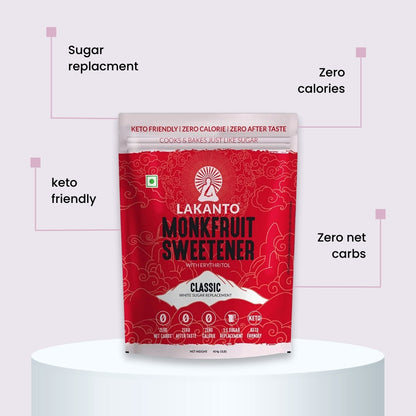 Lakanto - Monkfruit Sweetener with Erythritol (454 g) - Classic White Sugar Replacement