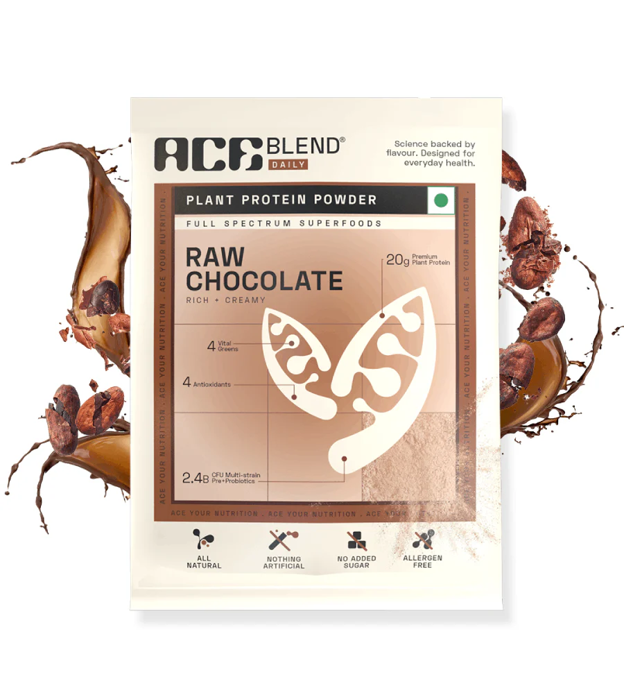 Ace Blend Premium Plant Protein Daily (Raw Chocolate)