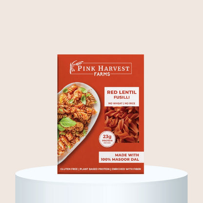 Pink Harvest Farms: Red Lentil Fusilli