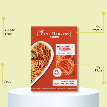 Pink Harvest Farms: Red Lentil Spaghetti Noodles