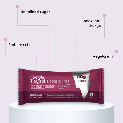 The Whole Truth: Energy Bar - Double Cocoa 20g Protein