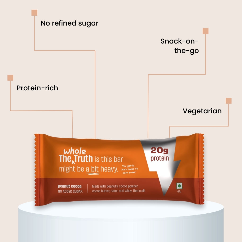 The Whole Truth: Energy Bar - Peanut Cocoa 20g Protein