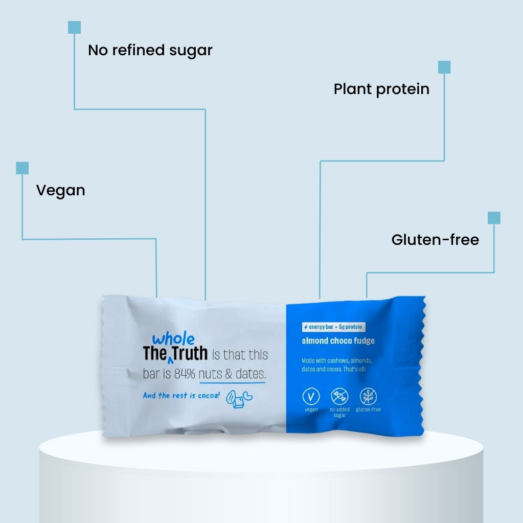 The Whole Truth: Energy Bar - Almond Choco Fudge 5g Protein